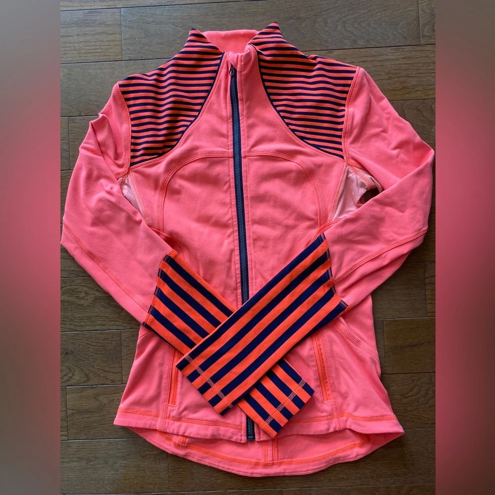🍋LULULEMON FORME JACKET-LIGHT FLARE/CLASSIC STRIPE INKWELL-4🍋 - Picture 4 of 15